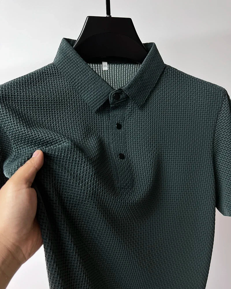 AeroCool™ – Ribbed Cotton  Polo