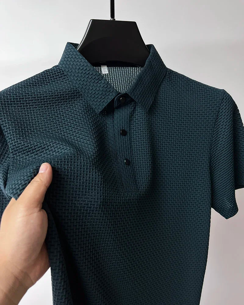 AeroCool™ – Ribbed Cotton  Polo