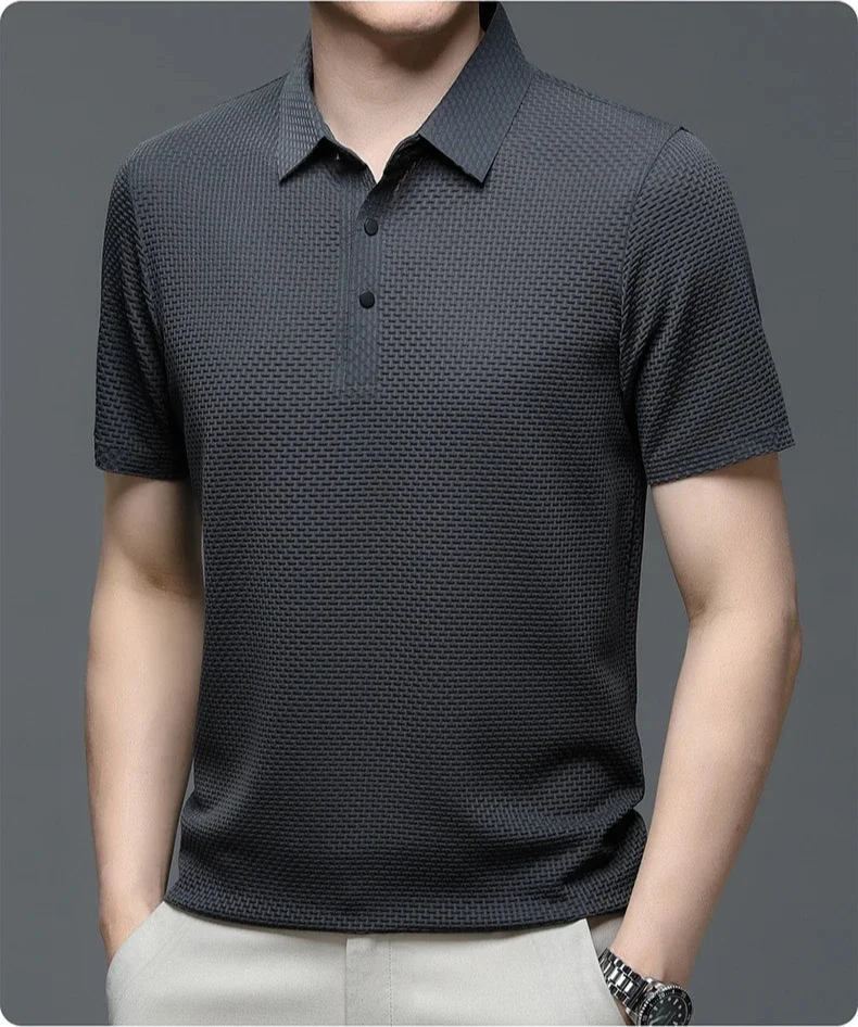 AeroCool™ – Ribbed Cotton  Polo