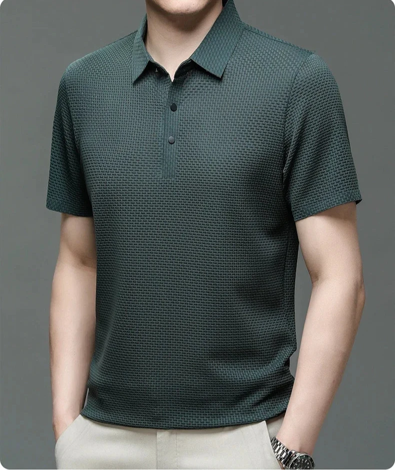 AeroCool™ – Ribbed Cotton  Polo