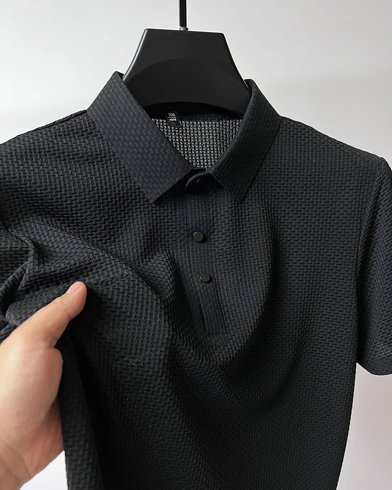 AeroCool™ – Ribbed Cotton  Polo