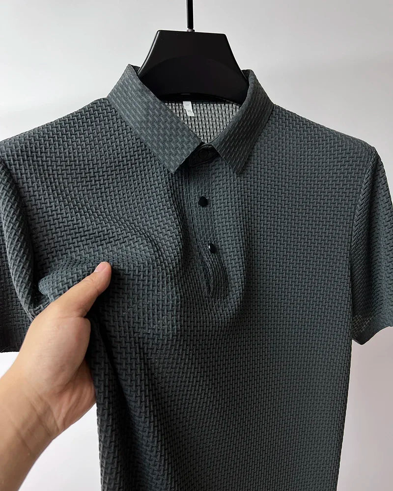 AeroCool™ – Ribbed Cotton  Polo