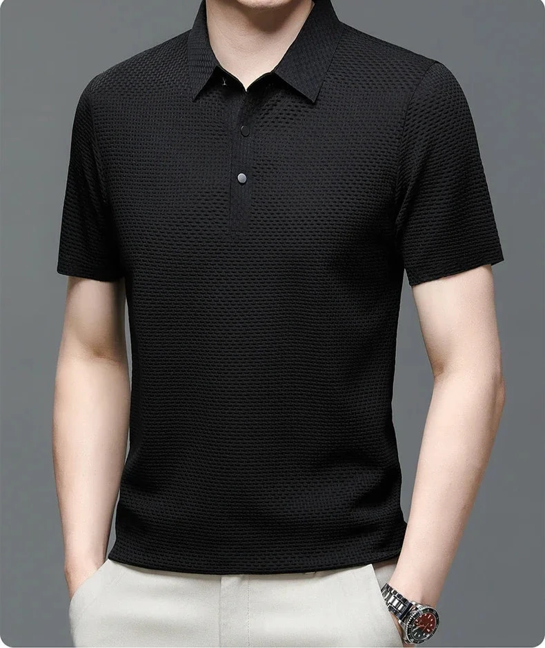 AeroCool™ – Ribbed Cotton  Polo