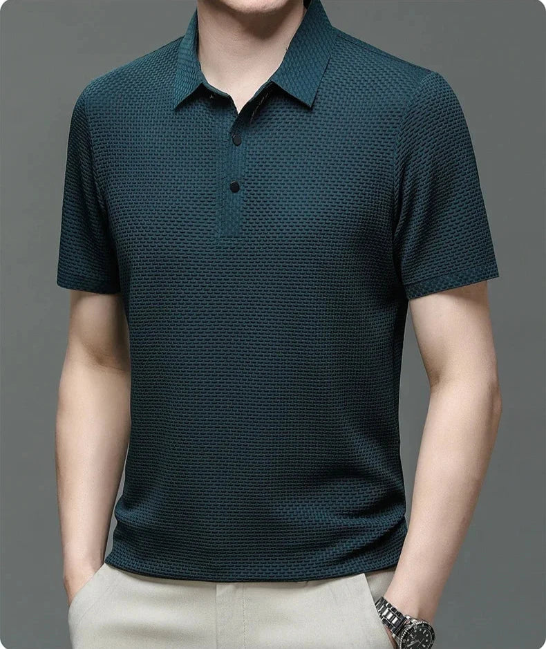 AeroCool™ – Ribbed Cotton  Polo